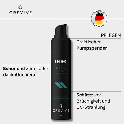 Leder Autopflege in einer praktischen Dispenserflasche