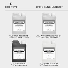 Verschiedene Lederfarben von CREVIVE nebeneinander
